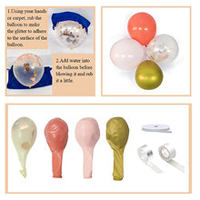 Load image into Gallery viewer, Coral Red Peach Gold Balloon Garland Arch Kit Paste Pink orange Balloons, Gold Metallic Balloons With 16ft Balloon Strip Tape, Balloon dots, Balloon Ribbon for Birthdays, Baby Showers, Weddings, Party