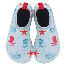 Load image into Gallery viewer, Kids Beach Shoes Swim Water Shoes Toddler Shoes Boys Girls Barefoot Aqua Socks for Children Pool Surfing Yoga Seaside Sport(Blue,Size 1/2 UK Child)