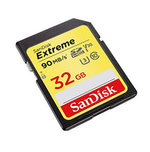 Load image into Gallery viewer, SanDisk Extreme SDSDXVE-032G-GNCIN 32 GB SDHC Class 10 U3 V30 Memory Card , yellow