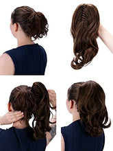 Load image into Gallery viewer, PRETTYSHOP 14" Hairpiece Ponytail Extensions Voluminous Wavy Brown Mix H92