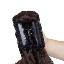 Load image into Gallery viewer, Ponytail Extension Clip in Claw 18" Long Wavy Jaw Pony Tails Clip on Hairpiece for Women Girls Medium Brown