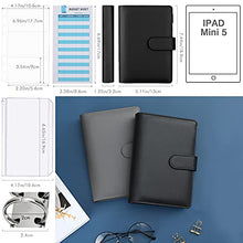 Load image into Gallery viewer, Housolution A6 Budget Binder with Cash Envelopes, PU Leather Notebook Binder Budget Planner 6-Ring Binder Cover with 12 Clear Binder Envelopes Pockets, 12 Expense Budget Sheets & Labels, Black