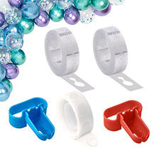 Load image into Gallery viewer, Balloon decoration strip and balloon tape, 2 pcs of cable tie tools for balloon garland Balloon arch shape Suitable for party wedding birthday DIY balloon arch kit