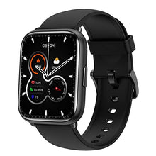 Load image into Gallery viewer, HOAIYO Smart Watch, 1.8" Full Touch Fitness Tracker with Blood Oxygen, Heart Rate Monitor, 5ATM Waterproof Outdoor Sports Smartwatch for Men Women for Android iOS Phones (1.8", Black)