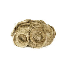 Load image into Gallery viewer, 100% Real Human Hair Scrunchies Buns Updo Hair Pieces Drawstring Hair Extension Chignon Straight One Piece for Women (20g)