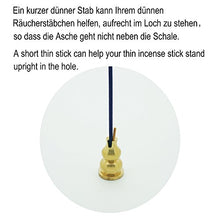 Load image into Gallery viewer, Cone Incense Burner with Brass Calabash Incense Stick Holder - Chinese Porcelain Decorated Charcoal Censer - Ceramic Incense Ash Catcher Tray Bowl