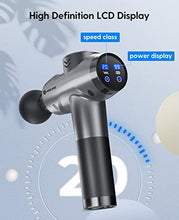 Load image into Gallery viewer, AERLANG Massage Gun, Deep Tissue Muscle Massager for Athletes, 8H Rechargeable Percussion Massager, 30Db Super Quiet Hand-Held Massager with Carrying Case, 24V High-Intensity Vibration