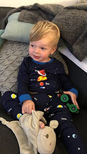 Load image into Gallery viewer, Boys Pyjamas Set 100% Cotton Planet Pjs Toddler Long Sleeve Sleepwear Kids Clothes 2 Piece Outfit Space T Shirt 6-7 Years