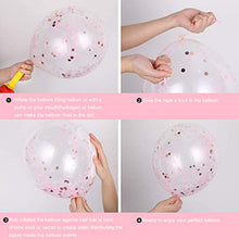 Load image into Gallery viewer, HOWAF 60pcs Pink Balloon Set, Foil Balloons Set with Pink Confetti Balloons & Ribbons for Birthday Party, Wedding, Girls Baby Shower Party, Festival Decorations, Business Event