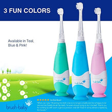 Load image into Gallery viewer, Brush Baby BabySonic Infant and Toddler Electric Toothbrush for Ages 0-3 Years - Smart LED Timer and Gentle Vibration Provide a Fun Brushing Experience (Blue)