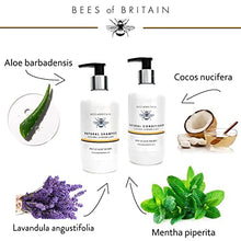 Load image into Gallery viewer, 99% Natural SHAMPOO - ALOE VERA, LAVENDER & MINT - 250ml by BEES of BRITAIN. No Sulfates, No Parabens. pH 5.5 Balanced for Sensitive Skin. We Donate 5% of our Profit to Help Save Bees & Pollinators.