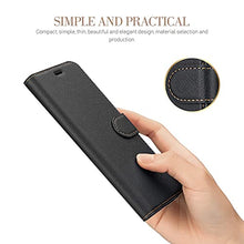 Load image into Gallery viewer, ELESNOW Case Compatible with iPhone 11, High-grade Leather Flip Wallet Phone Case Cover for Apple iPhone 11 (Black)