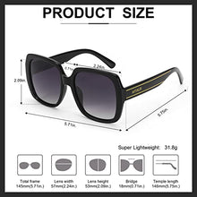 Load image into Gallery viewer, Myiaur Fashion Sunglasses for round faces for Women Oversized Square Sun Glasses Polarized UV400 Protection Trendy Shades