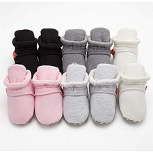 Load image into Gallery viewer, Sonsage Infant Baby Girls Boys Cotton Booties Soft Non-Slip Sole Winter Warm Cozy Stay On Socks Newborn Toddler First Walkers Crib Shoes
