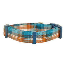 Load image into Gallery viewer, YUDOTE Soft Dog Collar Cloth Wrapped British Style Plaid Collars Non-irritant for Small Dogs with Sensitive Skin,Blue
