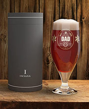 Load image into Gallery viewer, Dad Gifts - World's Finest Dad Beer Glass (1 Pint / 580ml) Dad Birthday Gifts for Dad Christmas Gifts for Dad Presents for Dad Fathers Day