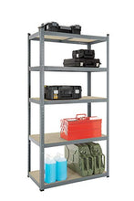 Load image into Gallery viewer, Extra Heavy Duty Garage Shelving: 3X 176h x 90w x 45d (cm) 265kg Per Shelf | Grey, 5 Tier Garage Storage Racking | 5 Adjustable Shelves, Boltless Assembly | For Shed, Home & Office | Storage Affairs