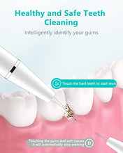 Load image into Gallery viewer, Teeth Cleaning Kit, OVIFM Plaque Remover for Teeth with 3 Cleaning Heads and 3 Modes, USB Rechargeable Tartar Remover for Teeth for Adults/ Children/ Elderly