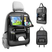Load image into Gallery viewer, Tsumbay Car Organiser, Car Backseat Organiser with Foldable Tray Table, Car Storage Organiser with Tissue Box, Car Tidy Organiser with 8 Pockets for Parents Drivers - 1 Piece