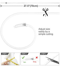 Load image into Gallery viewer, Joytale Light Up Dog Collar,LED Flashing Dog Collar for Night Walking, Illuminated USB Rechargeable Glow Collars for Puppy Small Medium and Large Dogs,White