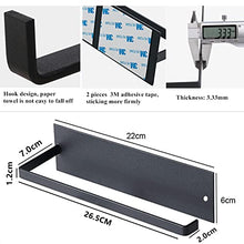 Load image into Gallery viewer, Kitchen Roll Holder, Kitchen Paper Rack Wall Mounted, Toilet Roll Holder,Napkins Storage Rack Holder Under Cabinet, Paper Towel Roll Holder Self Adhesive No Drilling Required (White)