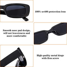 Load image into Gallery viewer, FANTESI 2 Pcs Rectangle Sunglasses, UV 400 Glasses Retro Square Sunglasses Eyewear for Women