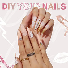 Load image into Gallery viewer, Makartt Acrylic Nail Kit, Press On Nails Set 240pcs Long Stiletto Nail Tips Gelly Tips Full Cover Nude 4pcs Nail Glues 1pcs Nail File False Nail Kit