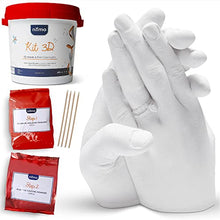 Load image into Gallery viewer, Hand Casting Kit - All-in-One Hand Moulding Kit - Unique Gifts for Couples - Keepsake Pottery Wedding Gifts, Anniversary Gifts for Her and Him - Holding Hands Casting Kit - Niimo