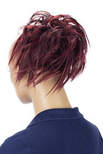 Load image into Gallery viewer, PRETTYSHOP XXL Hairpiece Scrunchy Updo Bridal Hairstyle Voluminous Wavy Messy Bun Red Dark Brown Mix G28F