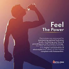 Load image into Gallery viewer, Keto-Pro Keto Electrolytes 250g | Keeping You Electric | Electrolyte Powder & Salts with Astaxanthin | Supporting Your Keto Fasting, Health & Fitness Goals | Lemon Orange Flavour