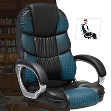 Load image into Gallery viewer, SONGMICS Office Executive Swivel Chair with 76 cm High Back Large Seat and Tilt Function Computer Chair PU Black OBG24BUK