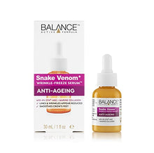 Load image into Gallery viewer, Balance Active Formula Snake Venom Wrinkle Freeze Serum (30 ml) - Lines and Wrinkles Appear Reduced; Smoothes Crow's Feet; Dermatologically Tested; Cruelty Free
