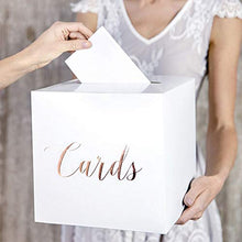Load image into Gallery viewer, Wedding Post Box, Card Holder Box - Cards, Rose Gold