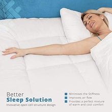 Load image into Gallery viewer, ACRALI HOME Mattress Topper Double 4 Inch Thick - Quilted Double Mattress Topper Made with Fluffy Hypoallergenic Microfibre with Strong Corner Straps for Luxury & Comfort (Double, 137x190cm)