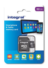 Load image into Gallery viewer, Integral 32 GB microSDHC Class 10 Memory Card for Smartphones and Tablets, Up to 90 MB/s, U1 Rating