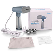 Load image into Gallery viewer, Cosicosy Travel Clothes Steamer, Garment Steamer Handheld Steamer for Clothes Portable Iron Steamer Wrinkle Remover for Home with Fast 25s Heat-up Detachable Water Tank Blue