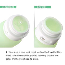 Load image into Gallery viewer, Silicone Travel Bottle, Opret 4 Pack Leak Proof Refillable Squeezable Containers Set(3 oz) with Label and Transparent Carry Bag for Liquid Shampoos, Soap and Toiletries