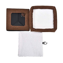 Load image into Gallery viewer, Amazon Basics Collapsible Cat House, Brown