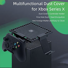 Load image into Gallery viewer, Mcbazel Dust Cover for Xbox Series X Controller with 2 Gaming Headset Holder Hanger Stand,Dust Fliter Cover Controller Mount Holder Stand Compatible with Xbox Series X Console
