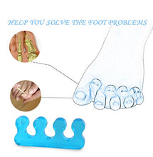 Load image into Gallery viewer, 2 Pair Gel Toe Stretcher and Toe Separator for Relaxing Toes, Bunion Relief, Hammer Toe and more for Women and Men, Quickly Alleviating Pain After Yoga and Sports Activities