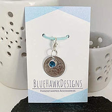 Load image into Gallery viewer, Silver Sixpence Bridal Charm | Something Blue | Garter Charm for Bridal Shower