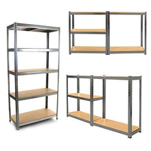 Load image into Gallery viewer, Heavy Duty 5 Tier Racking Shelf Garage Shelving Storage Shelves Unit (180x90x40cm) by Crystals®