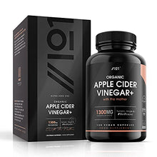 Load image into Gallery viewer, Organic Apple Cider Vinegar 1300mg - with Turmeric, Ginger & Cayenne Pepper - Raw Unfiltered with The Mother , Keto Diet, 120 Vegan Capsules