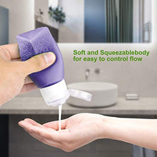 Load image into Gallery viewer, Silicone Travel Bottles, PYJR Travel toiletries, Leak Proof Makeup Liquid Travel Containers, for Shampoo, Toiletries, Lotion, Conditioner, 8Pcs (8PCS)