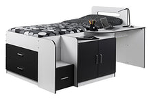 Load image into Gallery viewer, Julian Bowen Cookie Cabin Bed , White/Charcoal, Single