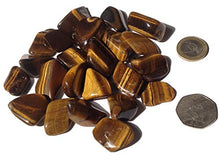 Load image into Gallery viewer, 5 x Tigers Eye Gold Tumble Stone Crystal - Healing Crystal - Protection, Willpower, Courage - Crystal Therapy Tumblestone