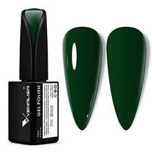 Load image into Gallery viewer, VENALISA 15ml Gel Green Nails Polish, Emerald Green Color Soak Off UV LED Nail Gel Polish Nail Art Starter Manicure Salon DIY at Home, 0.53 OZ