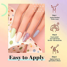 Load image into Gallery viewer, Beetles Gel Nail Polish - 20 Pcs Gel Nail Polish Set Pastel Paradise Soak Off Nail Gel Polish Nude Gray Pink Blue Glitter Gel Polish Starter Kit with Glossy Matte Top Base Gel Coat Easter Decoration