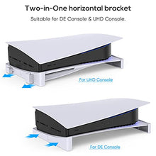 Load image into Gallery viewer, Horizontal Stand Compatible with PS5 Disc & Digital Edition Console, Base Stand Holder for PS5 Accessories with Anti-Slip Mads Compatible with PS5 Disc & Digital Editions Console