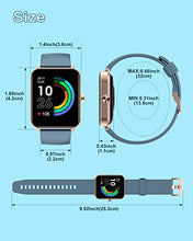 Load image into Gallery viewer, HUAKUA Smart Watch for Women Men,1.69 inch HD Touch Screen Fitness Watch Smartwatch with SpO2 Heart Rate Monitor Sleep Tracker Pedometer Personalized Watch Face Multi Sport Modes for Android iOS